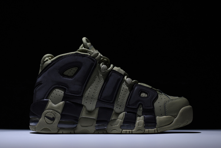nike air uptempo army green