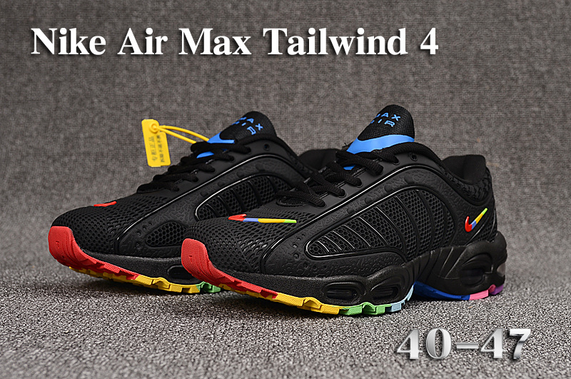 Mens Summer Shoes Nike Air Max Tailwind Tn Kpu 4 Black Multicolour - DropShippingNike.com