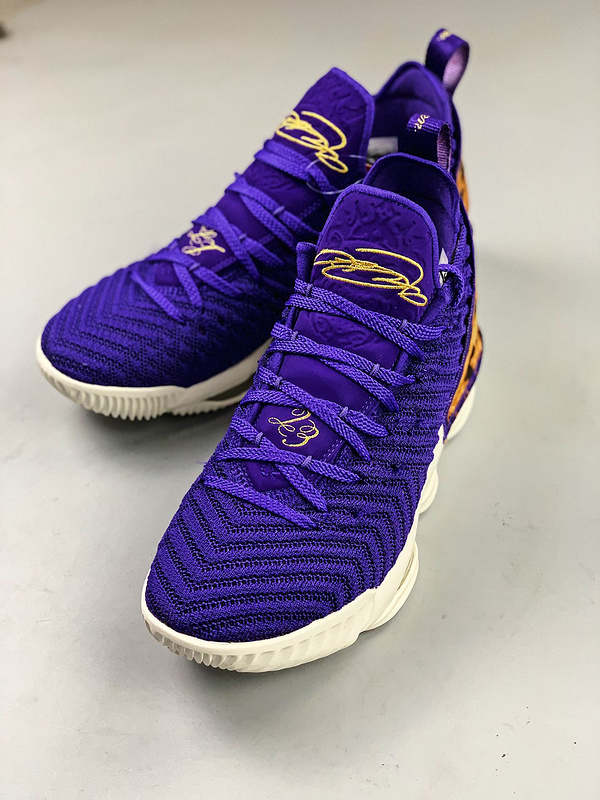 Men's Nike Lebron LBJ16 Purple Basketball Shoes