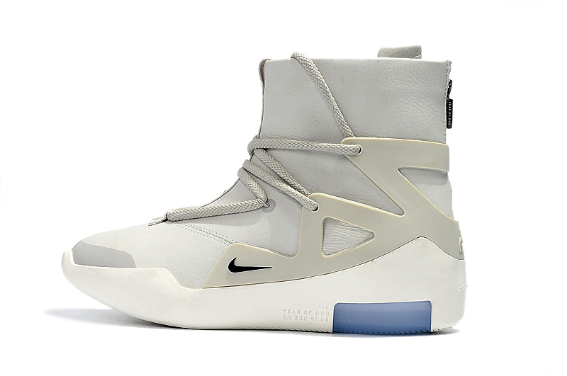 Men�s Nike Air Fear Of God 1 Gray White Basketball Shoes
