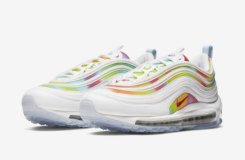 air max 97 tie dye white