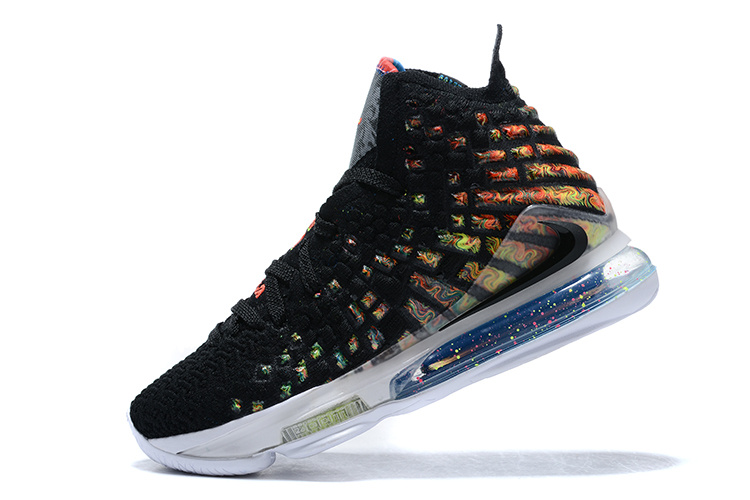 lebron 17 black black multicolor
